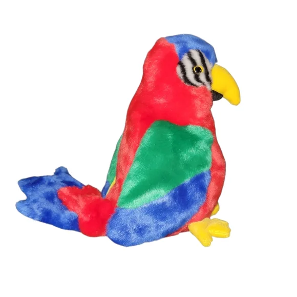 Ty Large Plush Beanie Buddy Jabber the Parrot 9 Inch MWMT Tropical Bird 1999 VTG - Picture 2 of 6